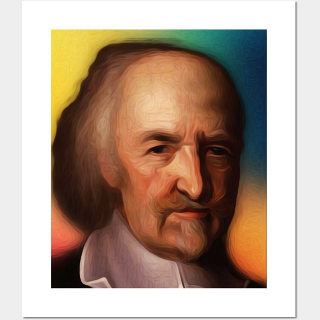 Thomas Hobbes Portrait | Thomas Hobbes Artwork Wall Art by JustLit